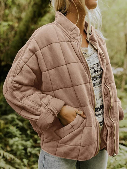 Rasmine | Stilvolle gesteppte Jacke mit Reißverschluss