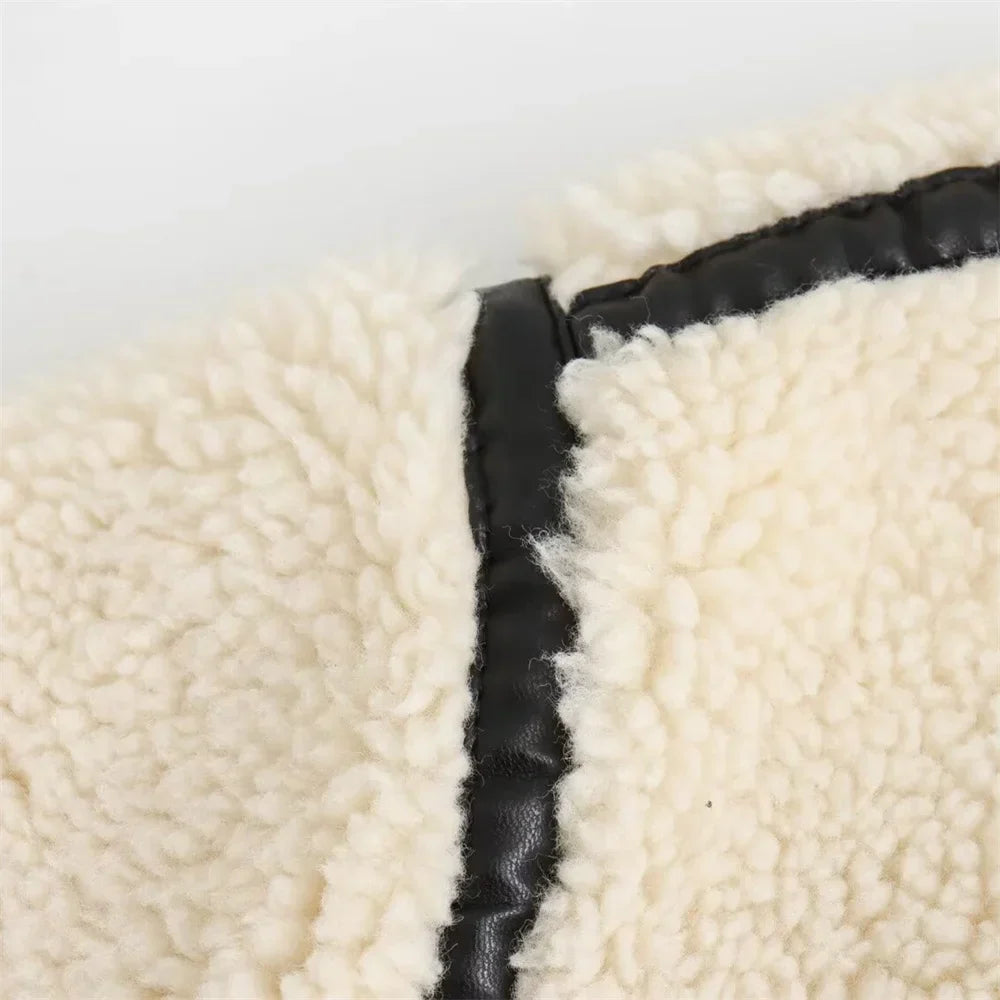 Fleece-Bikerjacke