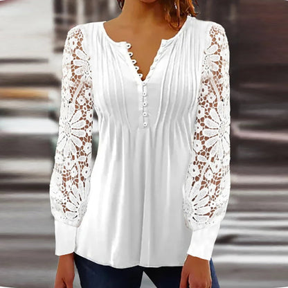 Kathy | Elegante blouse met lange mouwen
