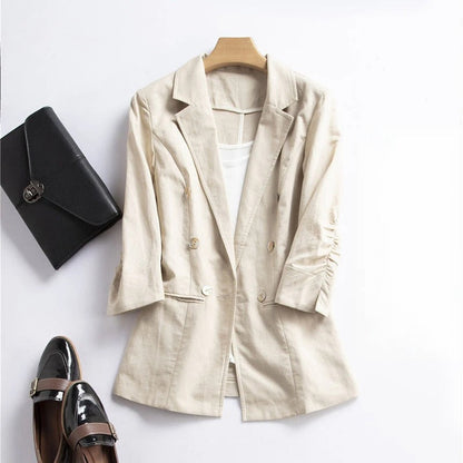 Sienna Blazer met gerimpelde mouwen