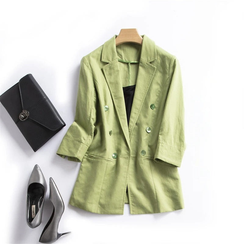 Sienna Blazer met gerimpelde mouwen