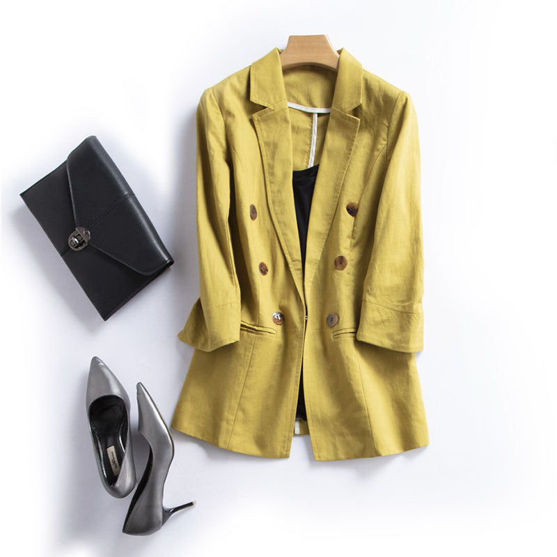 Sienna Blazer met gerimpelde mouwen