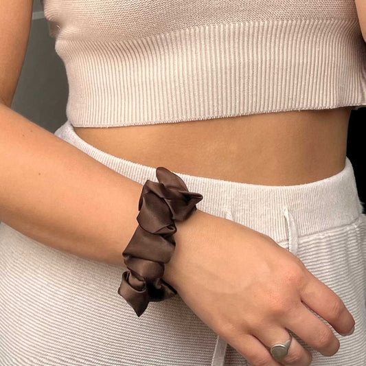 SILK SCRUNCHIE ORIGINAL – SCHOKOLADE