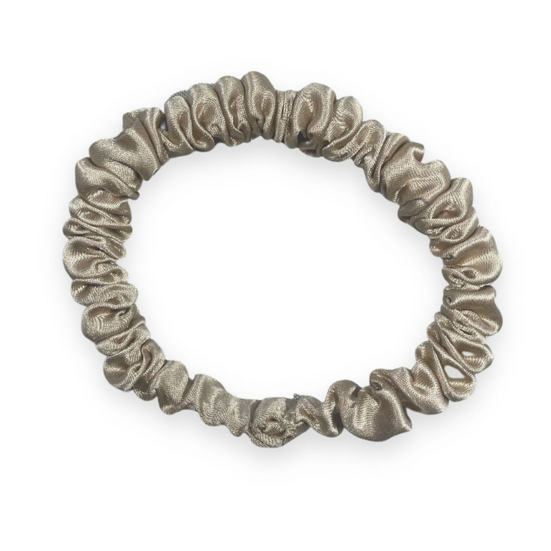 SILK SCRUNCHIE MINI (3er-Pack) – BEIGE