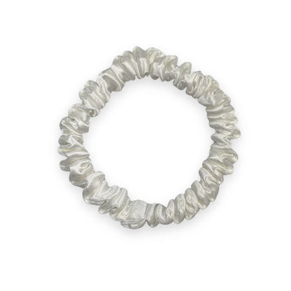 SILK SCRUNCHIE MINI (3er-Pack) – WEISS
