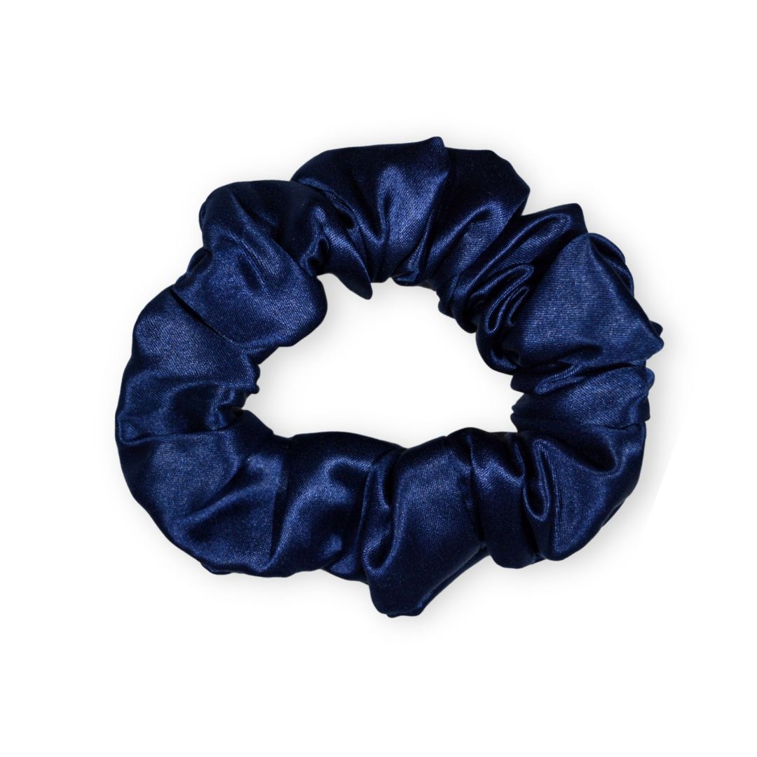 SILKE SCRUNCHIE ORIGINAL - NAVY BLAUW