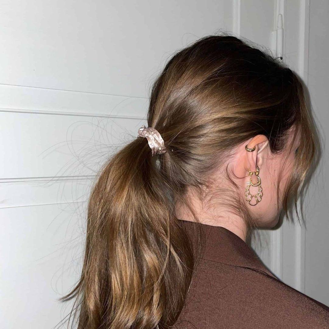 SILK SCRUNCHIE MINI (3er-Pack) – ROSÉGOLD