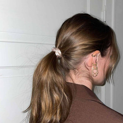 SILK SCRUNCHIE MINI (3er-Pack) – ROSÉGOLD