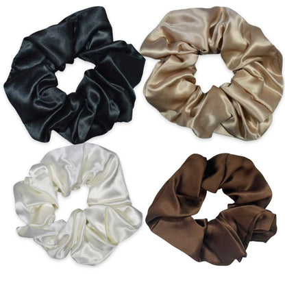 SILK SCRUNCHIE BIG (4er-Pack) – Neutral