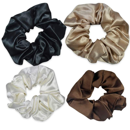 SILK SCRUNCHIE BIG (4er-Pack) – Neutral