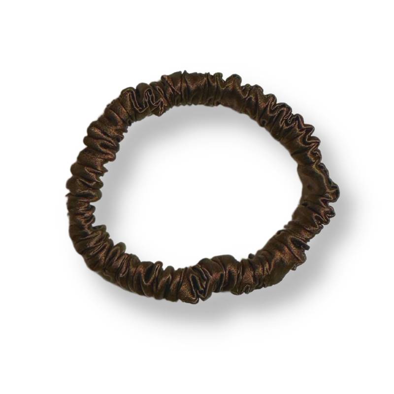 SILK SCRUNCHIE MINI (3er-Pack) – SCHOKOLADE