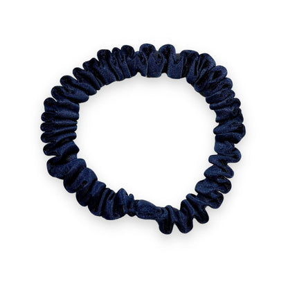 SILKE SCRUNCHIE MINI (3-pak)- NAVY BLAUW