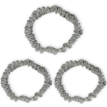 SILKE SCRUNCHIE MINI (3-pak)- SILVER