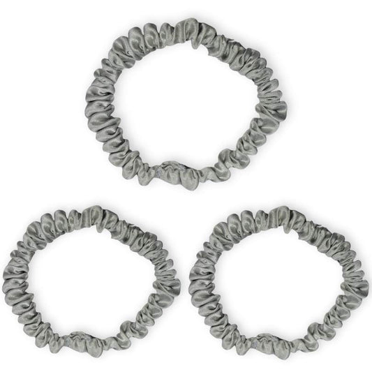 SILKE SCRUNCHIE MINI (3-pak)- SILVER