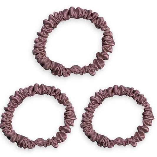 SILKE SCRUNCHIE MINI (3-pak) - ROSE