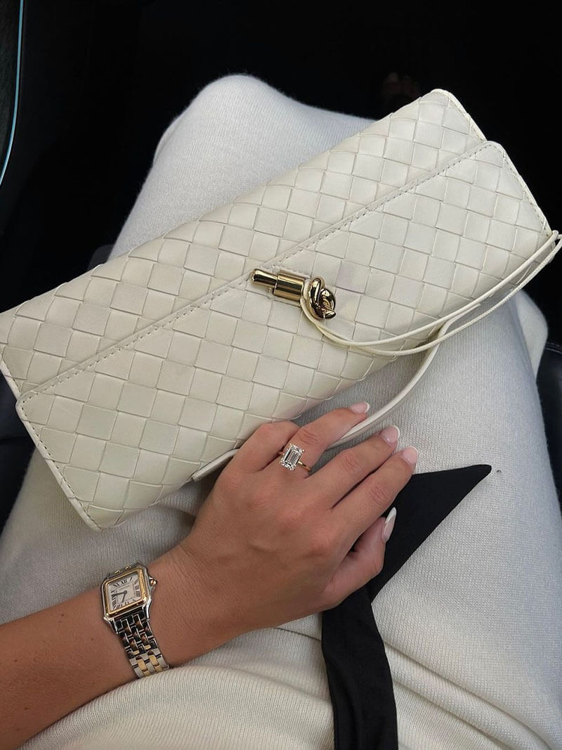 Bianca gevlochten tas