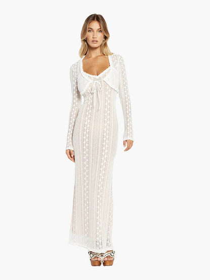 Rina | Nauwsluitende maxi-jurk