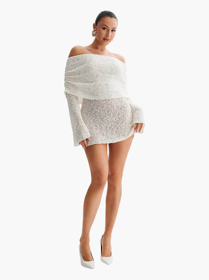 Jana | Mini-gebreide jurk