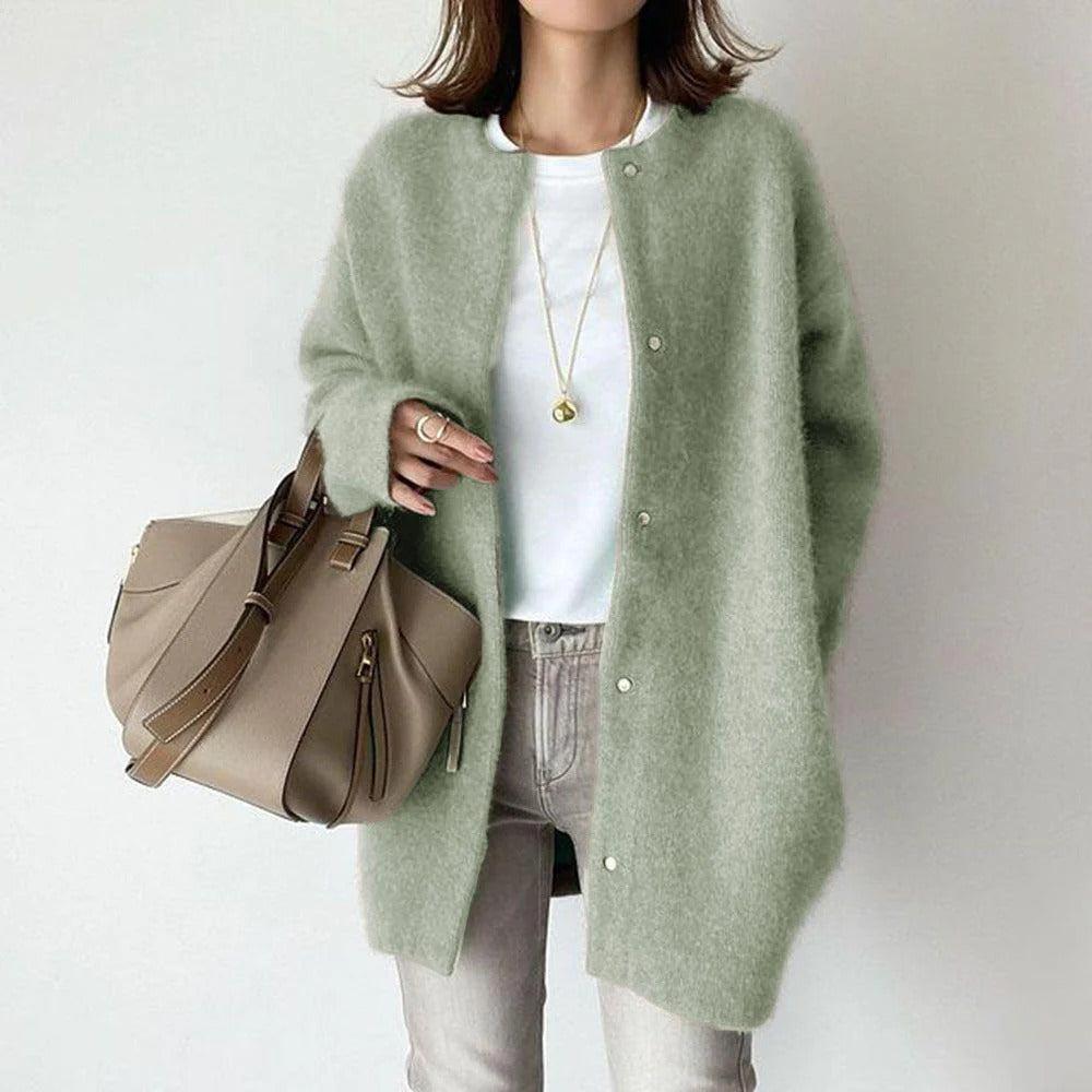 Zoey – Eleganter und bequemer Wollmantel für Frauen