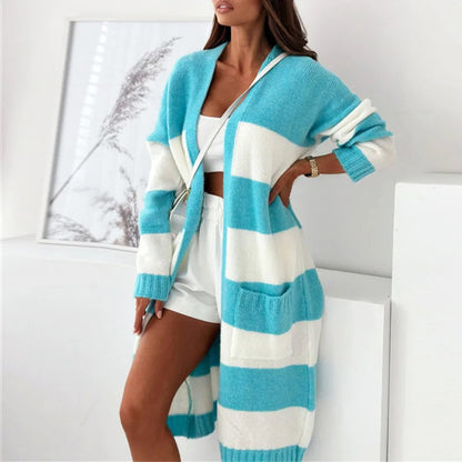 Sofia Amoretti Lockerer Gestreifter Cardigan
