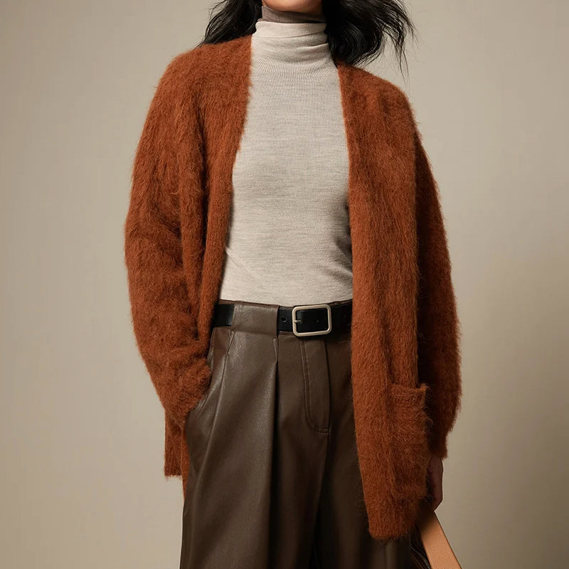 Sofia Amoretti Ultraweicher Alpaka-Cardigan