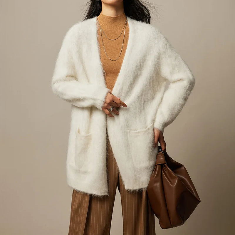 Sofia Amoretti Ultraweicher Alpaka-Cardigan