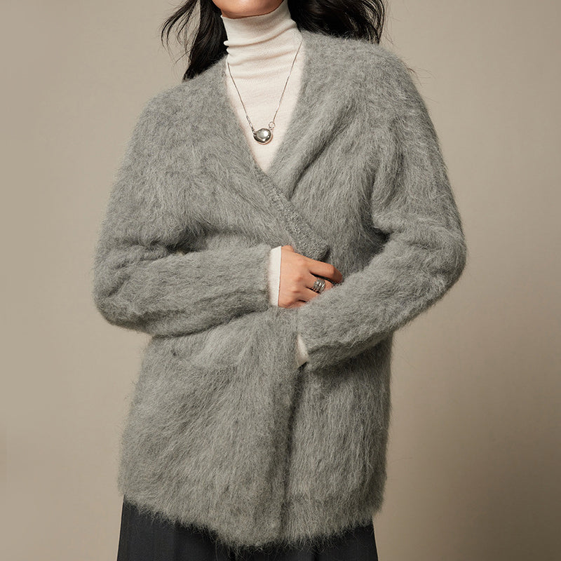 Sofia Amoretti Ultraweicher Alpaka-Cardigan