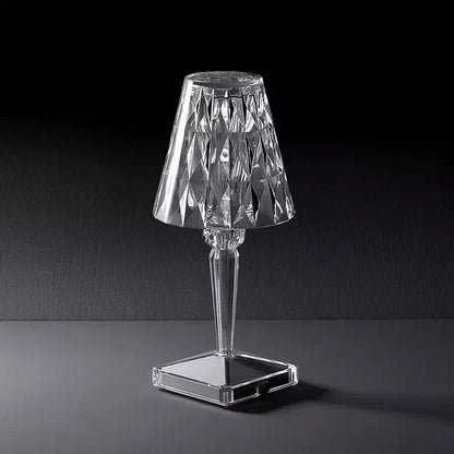 Sprankelende kristallen lamp