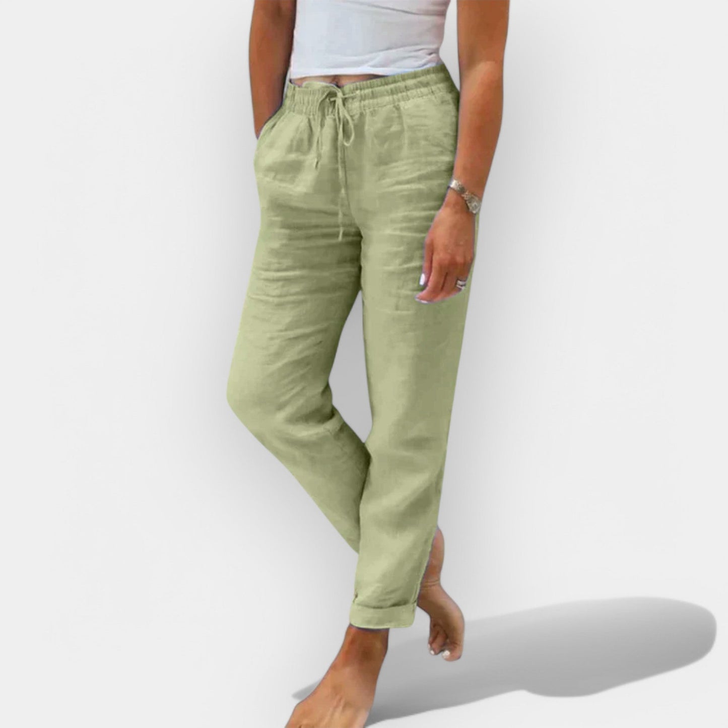 Luftige Sommerhose aus Leinen