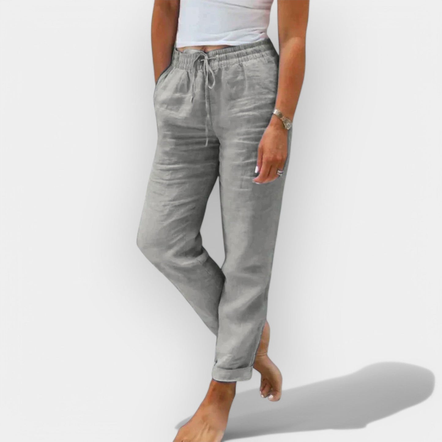Luftige Sommerhose aus Leinen