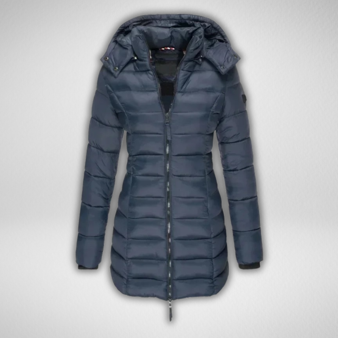 TALIA™ – Klassische lange Steppjacke