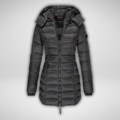 TALIA™ – Klassische lange Steppjacke