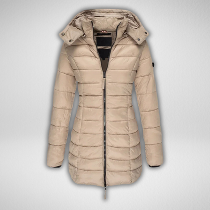 TALIA™ – Klassische lange Steppjacke