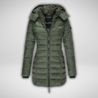 TALIA™ – Klassische lange Steppjacke