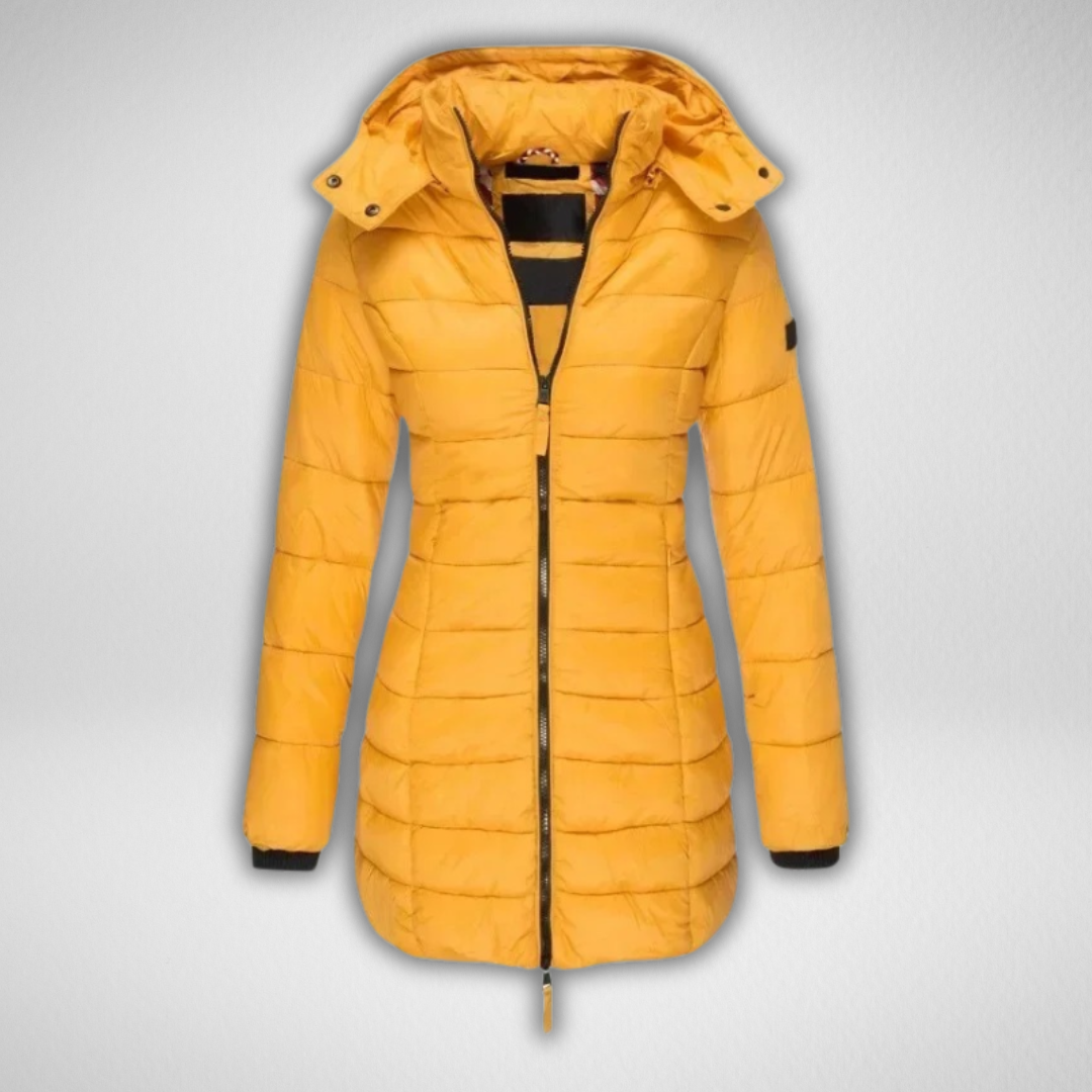 TALIA™ – Klassische lange Steppjacke