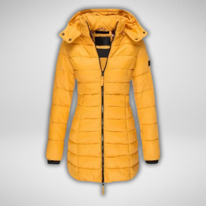 TALIA™ – Klassische lange Steppjacke