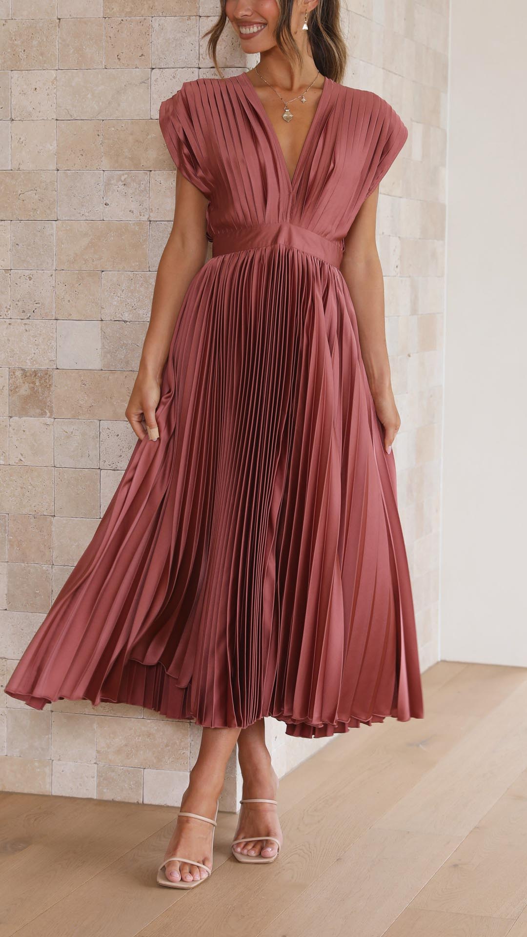 THARAH | Elegante geplooide jurk
