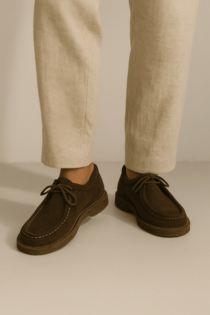 Herensuède-loafers