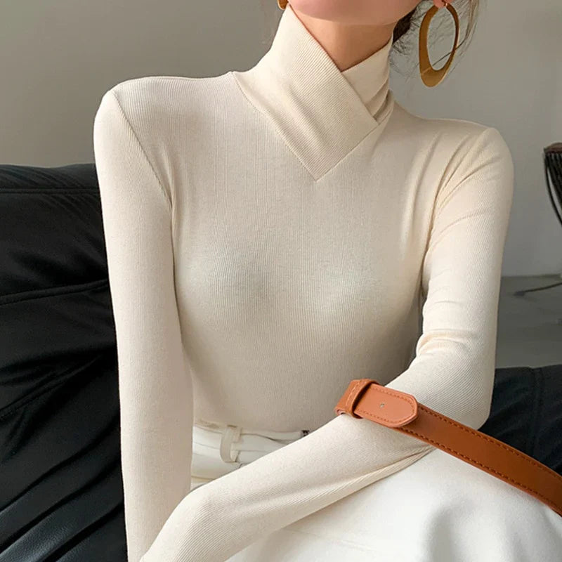 Cross-Rollkragenpullover