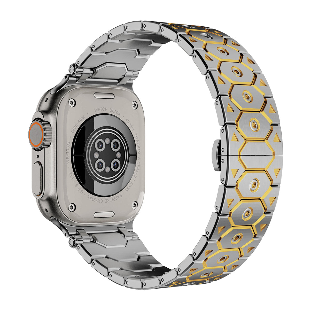 Imperiale roestvrijstalen Apple Watch-band
