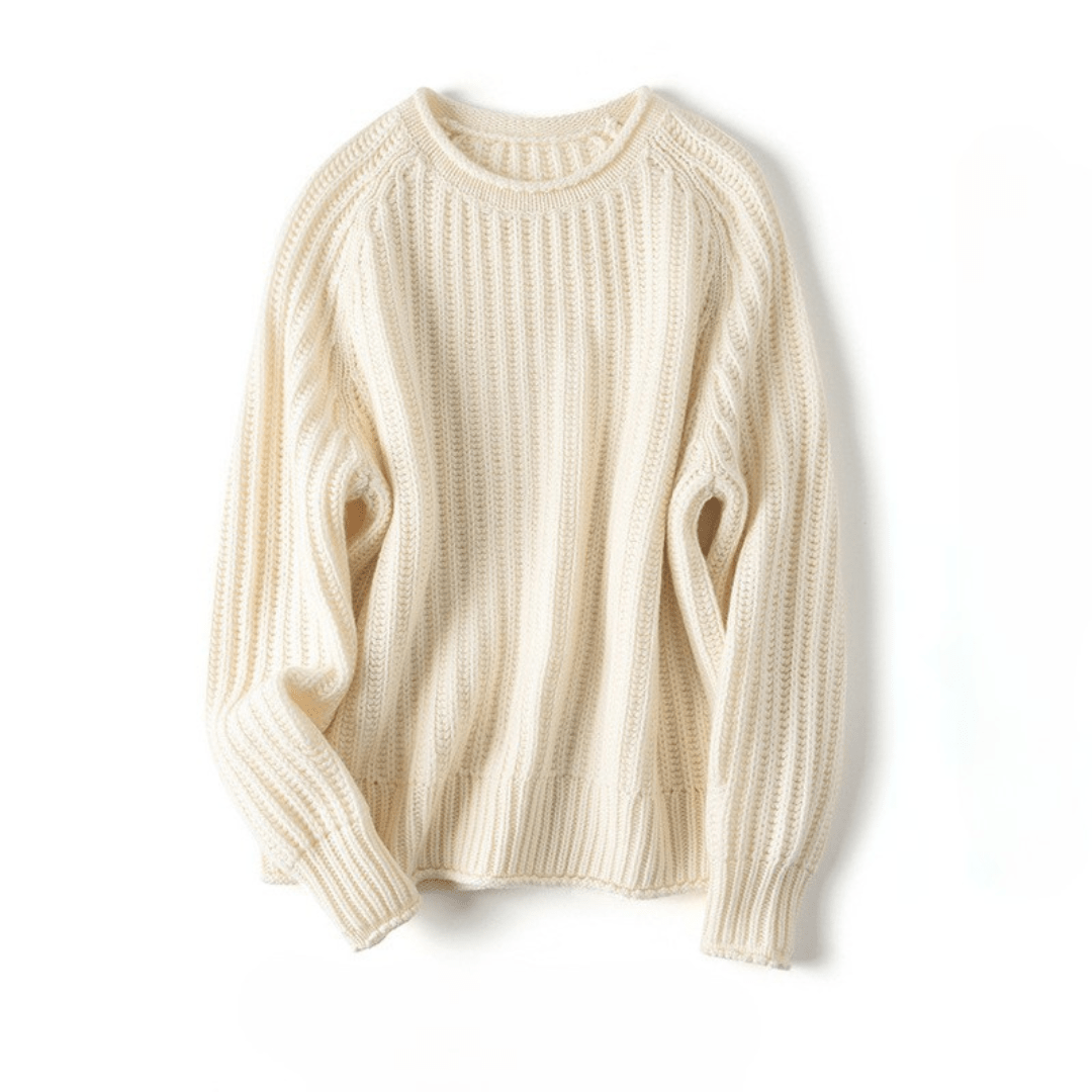 Serena Comfortabele Pullover met Los Ribbelpatroon