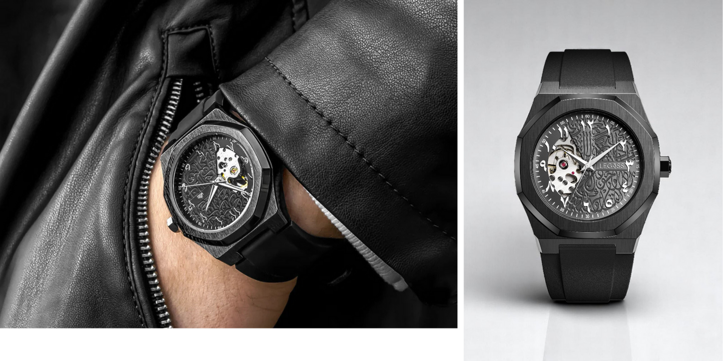 LEGOSS Horloge Blauw Editie Arabische Cijfers