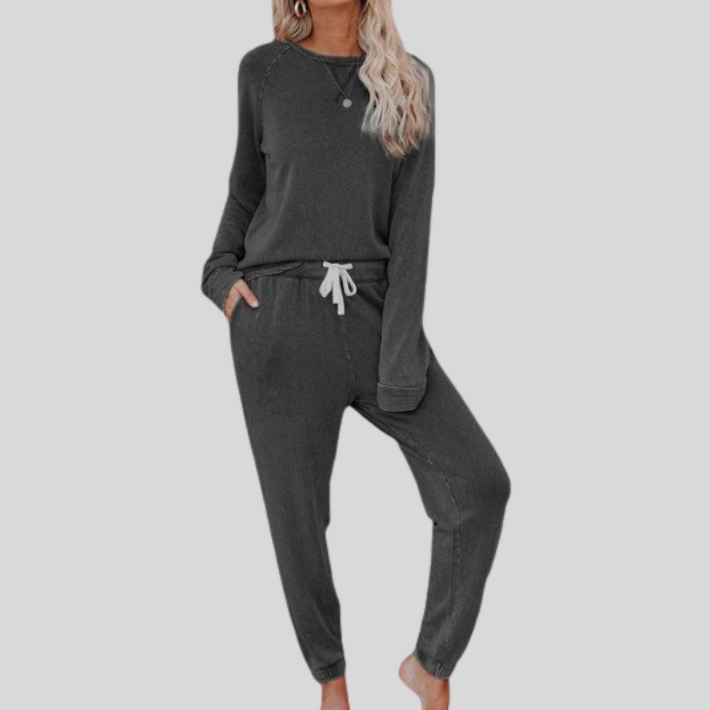Jocelyn | Set van longsleeve en joggingbroek