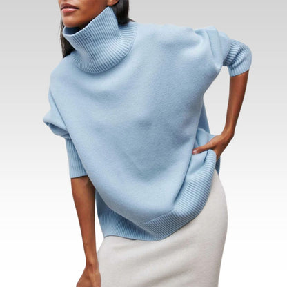 Amelia | Eleganter gestrickter Rollkragenpullover