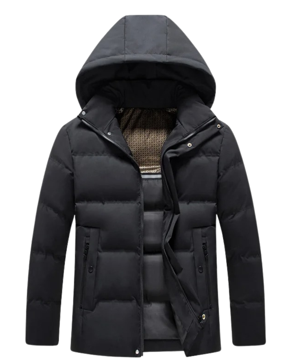 Elegante fleecejas met capuchon