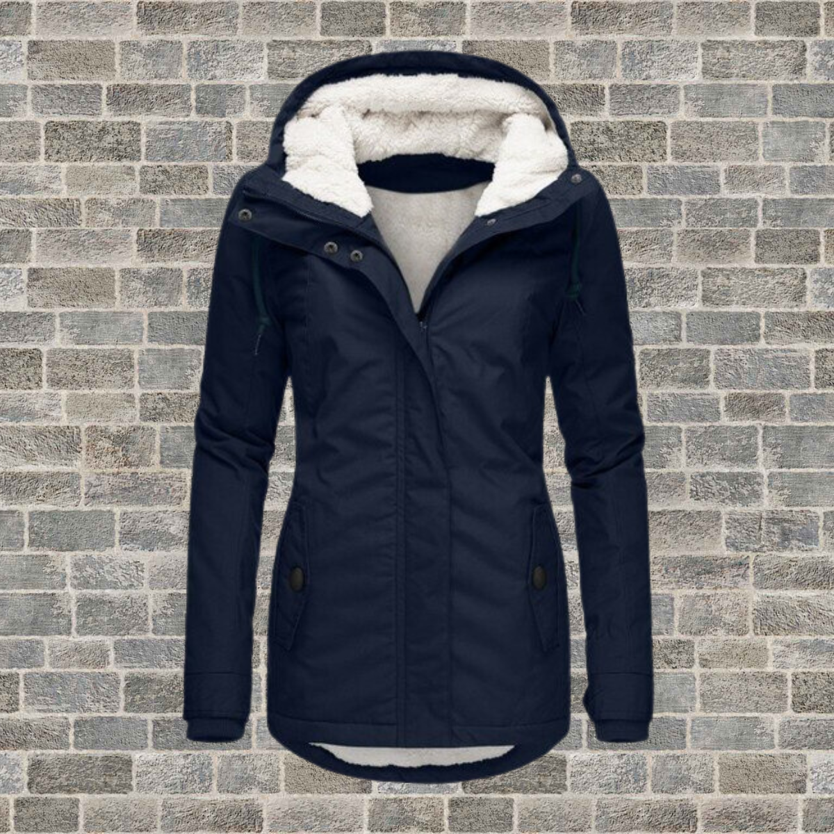 Jenna - Behaaglijke Sherpa Hoodie Jas