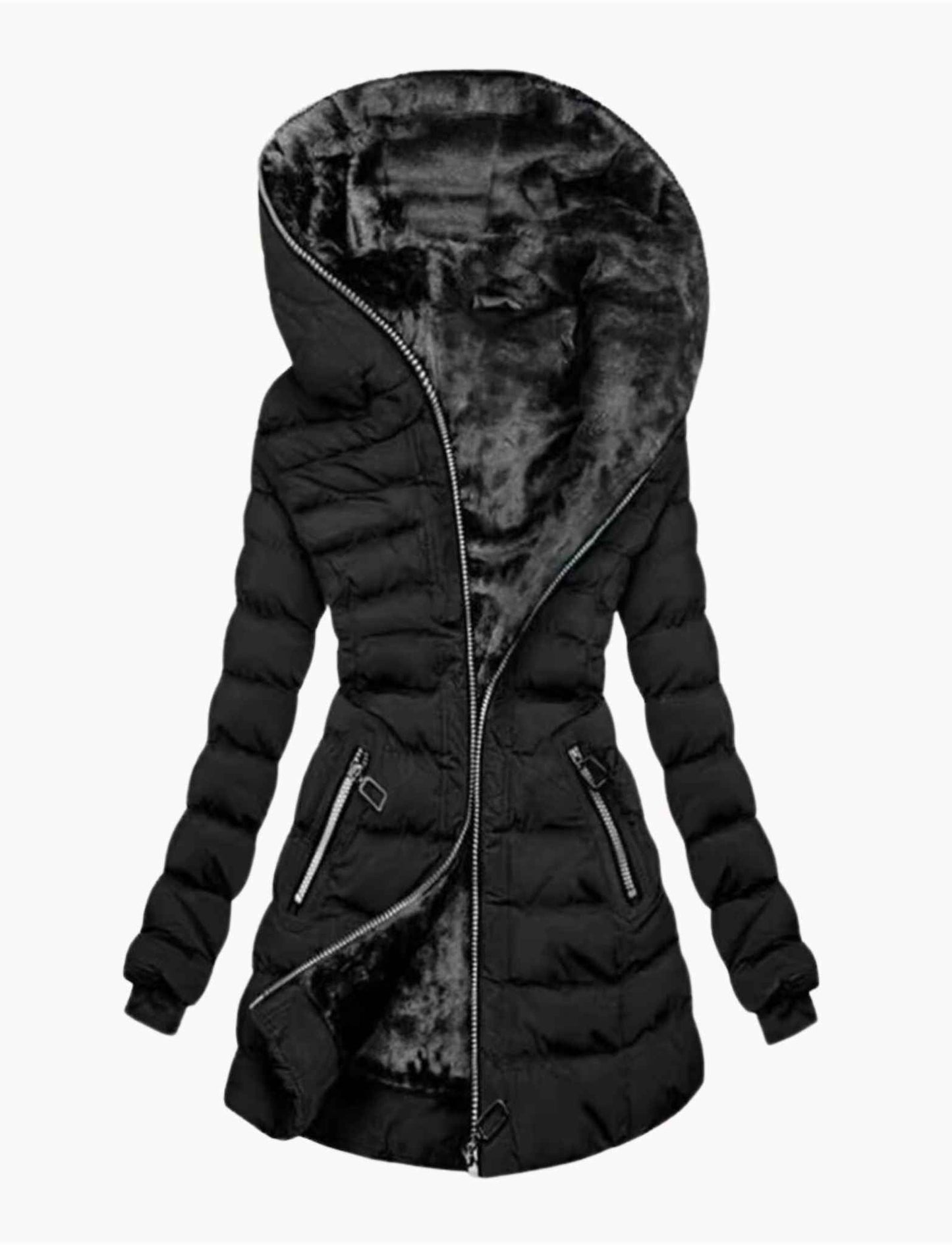Gina | Daunenjacke mit Futter aus Fell
