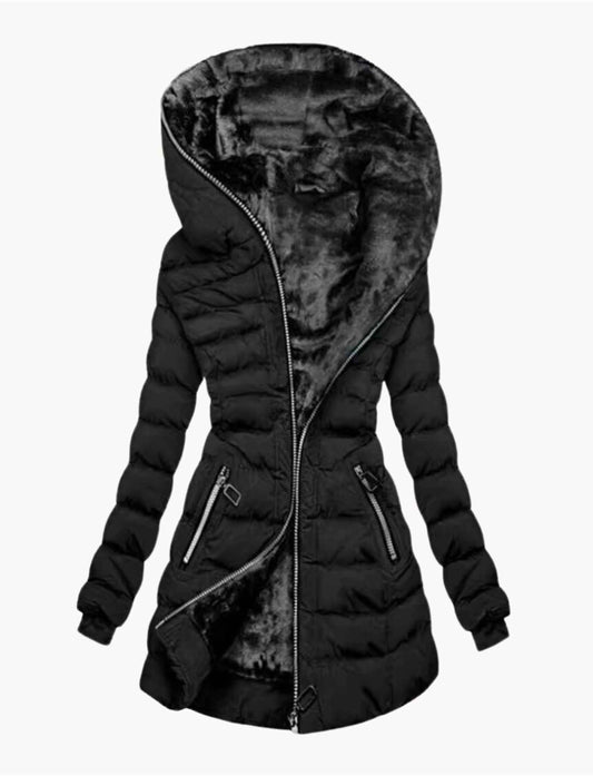 Gina | Daunenjacke mit Futter aus Fell