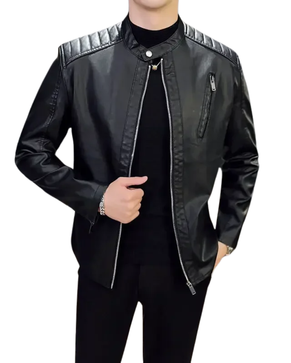 Elegante Lederjacke