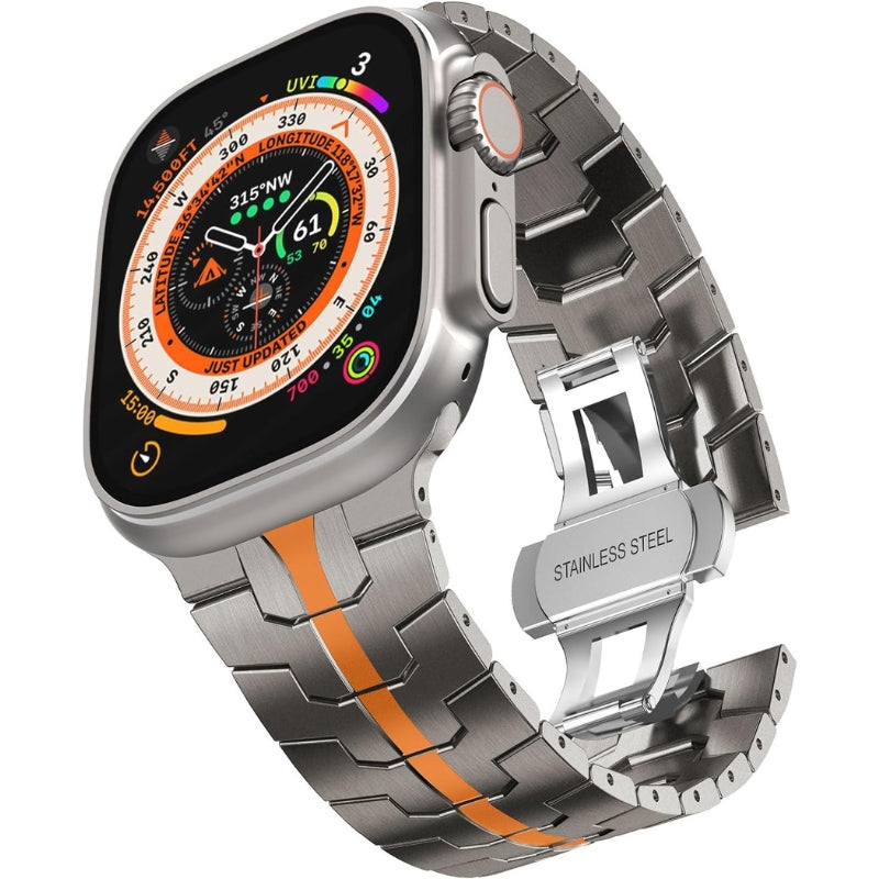 Titanium Roestvrijstalen Apple Watch Bandje
